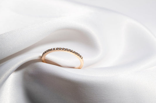 Gohar Pavé Diamond Ring, rose gold - LA'AL